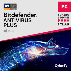 Bitdefender Antivirus Plus 2 Years 3 Devices