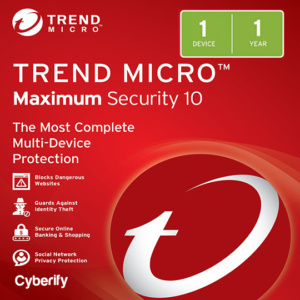 Trend Micro Maximum Security 1 year 1 device